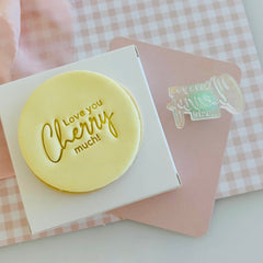 I Love You Cherry Much Text Stamp (SweetP)