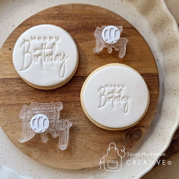Happy Birthday V2 Impression Stamp (Sarah Maddison Creative)