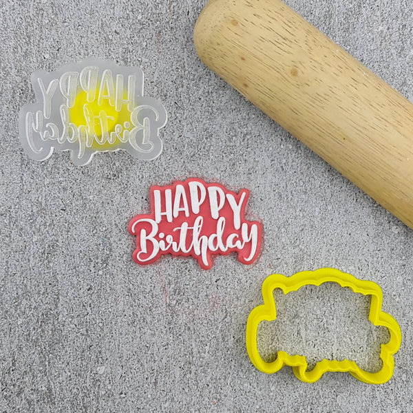 Mini Birthday Party Set Cutter and Debosser Set