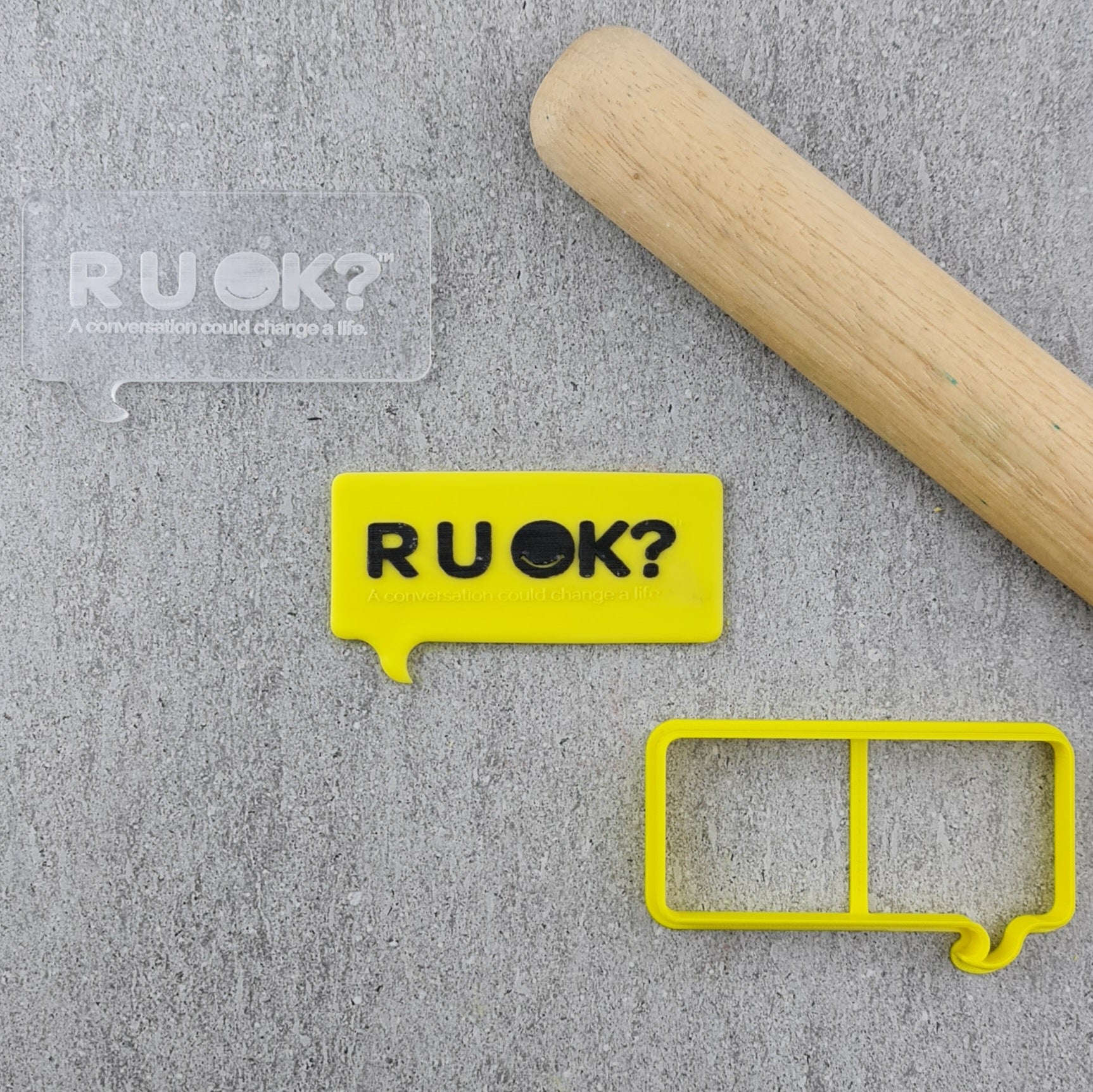 R U OK? Speech Bubble Raised Set Large (Charity Approved)