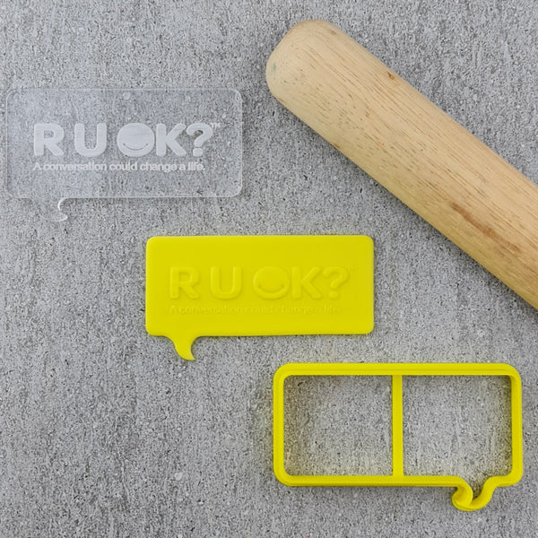 R U OK? Speech Bubble Raised Set Large (Charity Approved)
