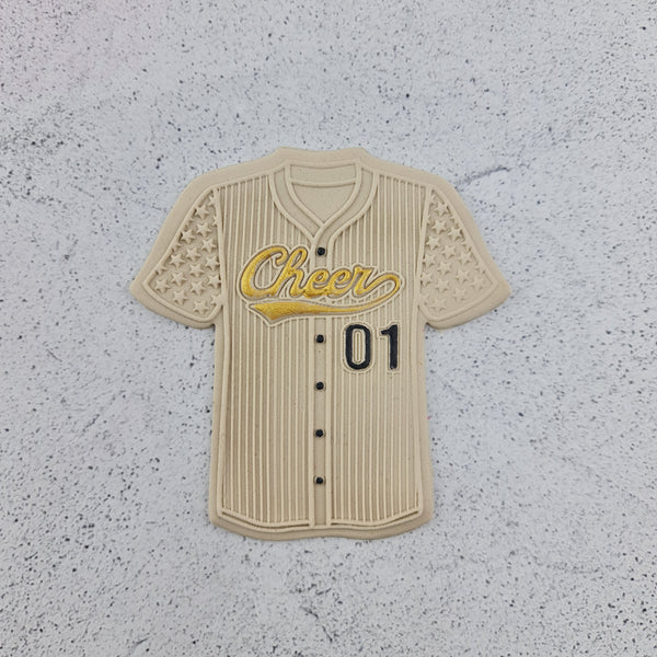 Cheer Baseball Jersey Cutter and Debosser Set