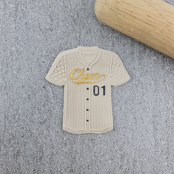 Cheer Baseball Jersey Cutter and Debosser Set