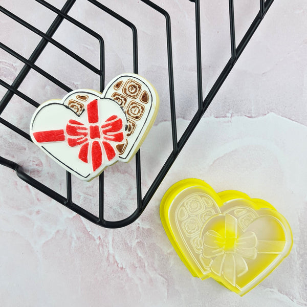 Mini Box of Chocolates Cutter & Debosser Set