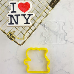 I Love New York Cutter and Debosser Set