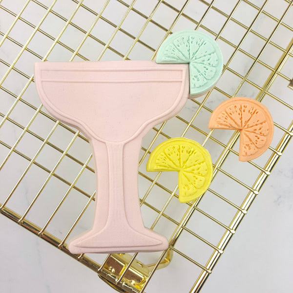 Margarita Cocktail Glass Cutter & Debosser Set