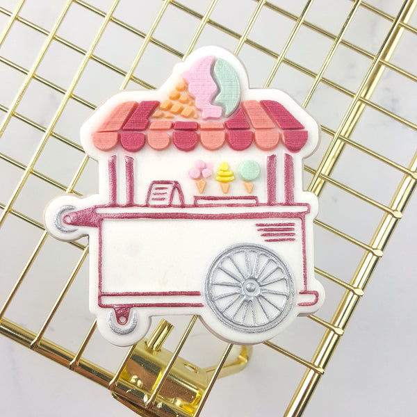 Icecream Cart Cutter and Debosser Set