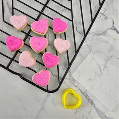 Anti-Valentine Candy Hearts Debosser Set