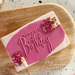 Happy Birthday Debosser V2 (Sarah Maddison Creative)
