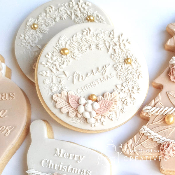 Merry Christmas Wreath Debosser (Sarah Maddison Creative)
