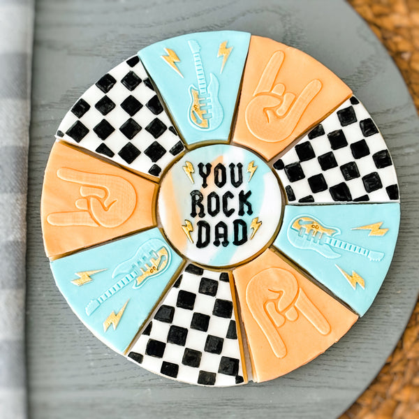 You Rock Dad Platter Cutter & Debosser Set (Bikkie Smalls)