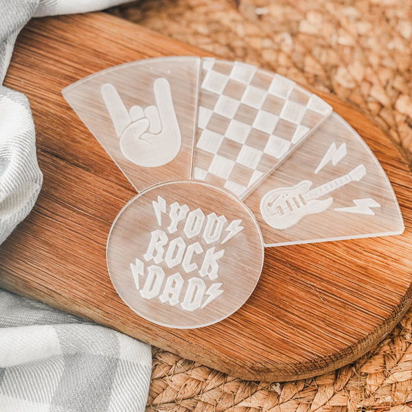 You Rock Dad Platter Cutter & Debosser Set (Bikkie Smalls)