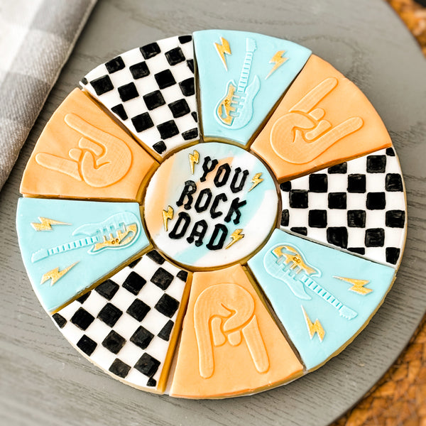 You Rock Dad Platter Cutter & Debosser Set (Bikkie Smalls)