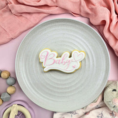 Baby Hearts Text Cutter & Debosser Set