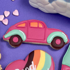 Beetle Car Cutter and Dough Imprint Set (The Confectionist)