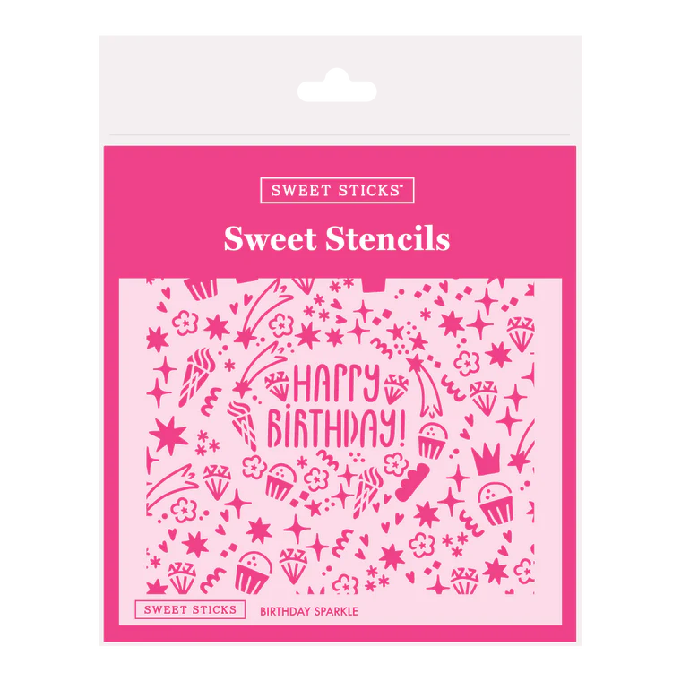 Birthday Sparkle Stencil (Sweet Sticks)