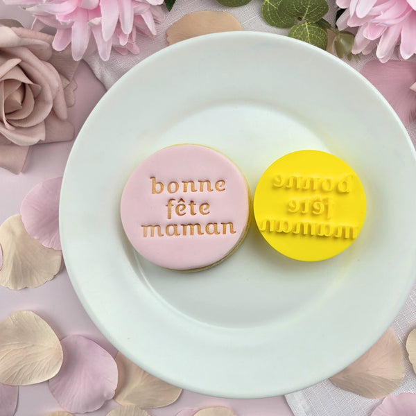 Bonne Fête Maman (Happy Mother's Day) French Embosser