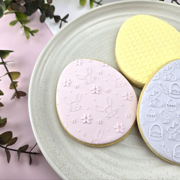 Bunnies & Flowers Pattern Plate