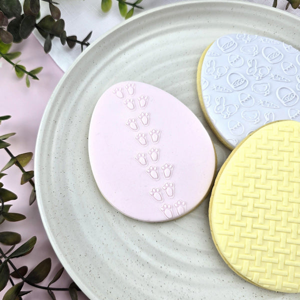 Bunny Footprints Pattern Plate