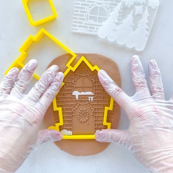 Whimsical Interlocking Gingerbread House Set