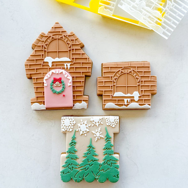 Whimsical Debossers to suit Interlocking Gingerbread (3pc)