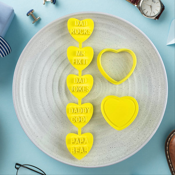 Candy Heart Dad Rocks Set