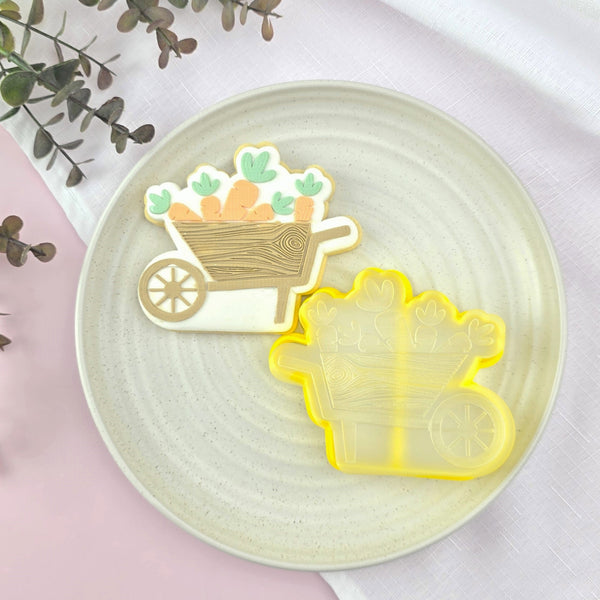 Carrot Wheelbarrow Cutter & Debosser Set