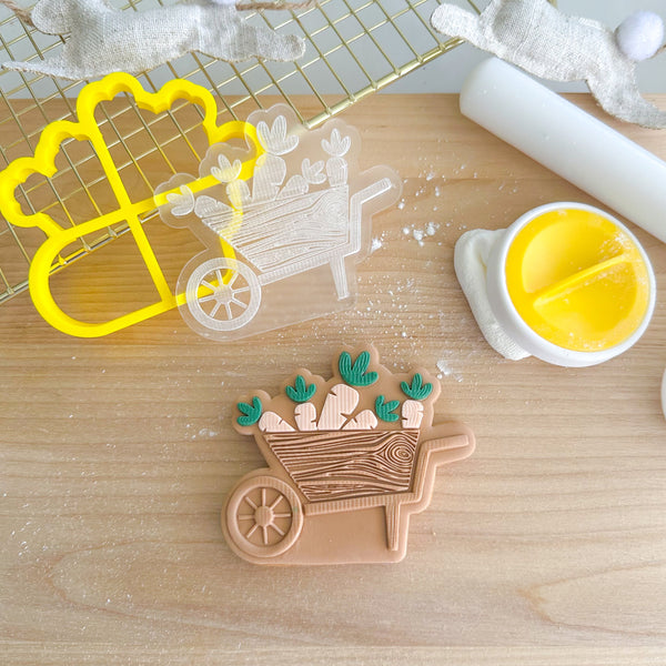 Carrot Wheelbarrow Cutter & Debosser Set