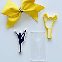 Cheerleader Leg Up Cutter and Debosser Set