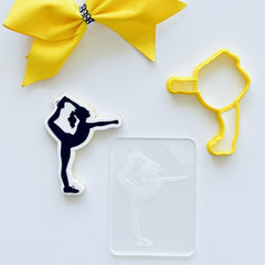 Cheerleader Leg Lift Cutter and Debosser Set