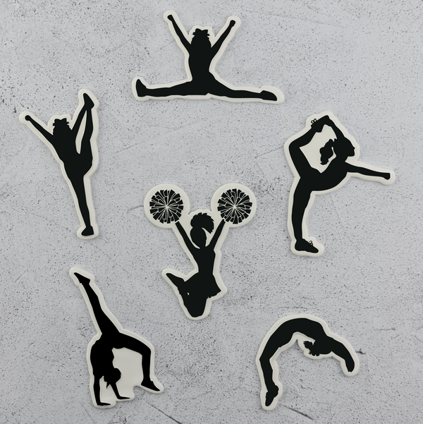 Cheerleader Silhouette Cutter and Debosser Full Set (6)