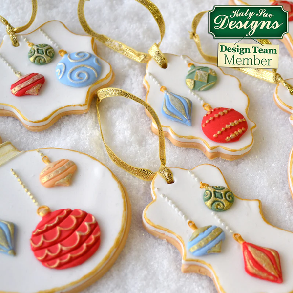Christmas Baubles Silicone Mould (Katy Sue)