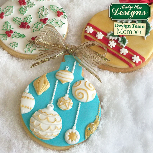 Christmas Baubles Silicone Mould (Katy Sue)