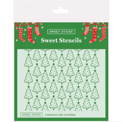 Christmas Tree Scattered Sweet Stencil (Sweet Sticks)
