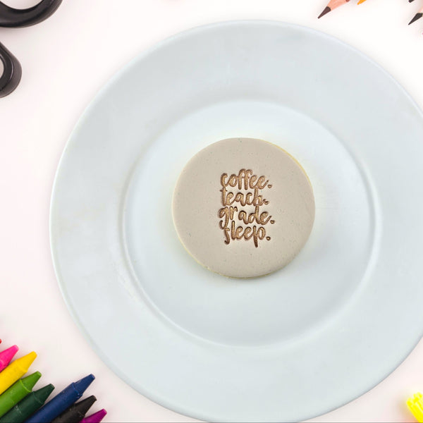 Coffee Teach Grade Sleep Embosser