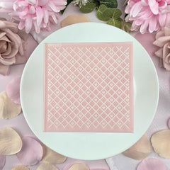 Diamond Hearts Pattern Plate