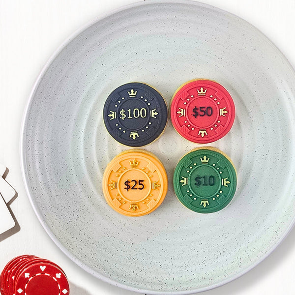Dollar Amount Poker Chips Mini Debosser