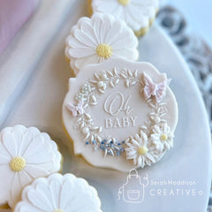 Oh Baby Wreath Debosser (Sarah Maddison Creative)