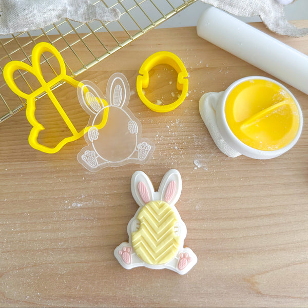 Easter Egg Bunny Cutter & Debosser Set - Small