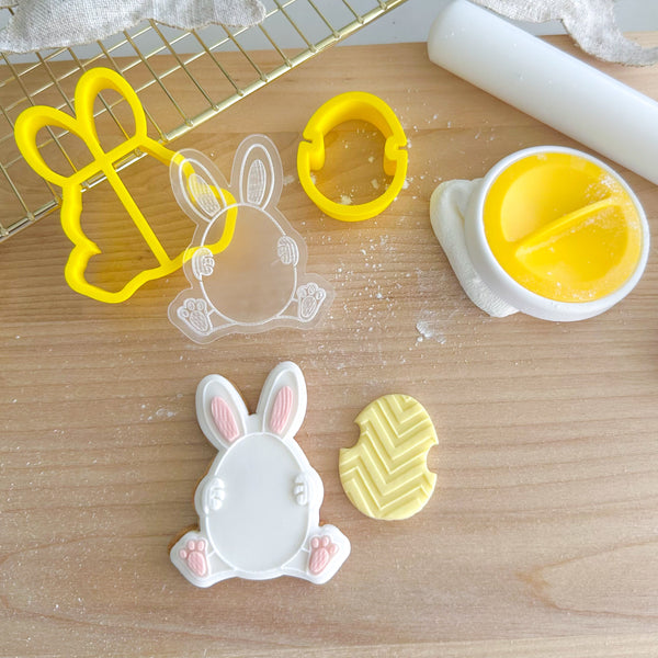 Easter Egg Bunny Cutter & Debosser Set - Small