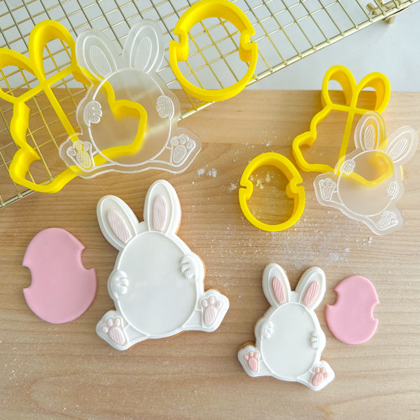 Easter Egg Bunny Cutter & Debosser Set - Small & Large