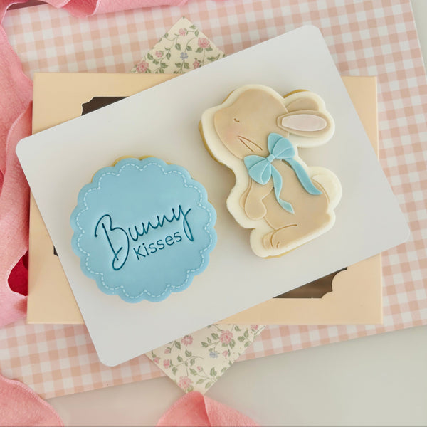 Bunny Kisses Text Stamp (SweetP)