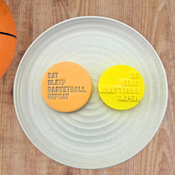 Eat Sleep Basketball Repeat Embosser