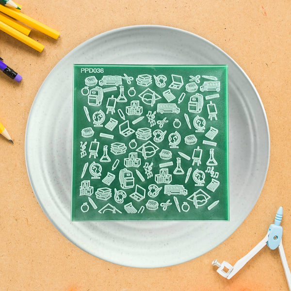 Education Pattern Plate