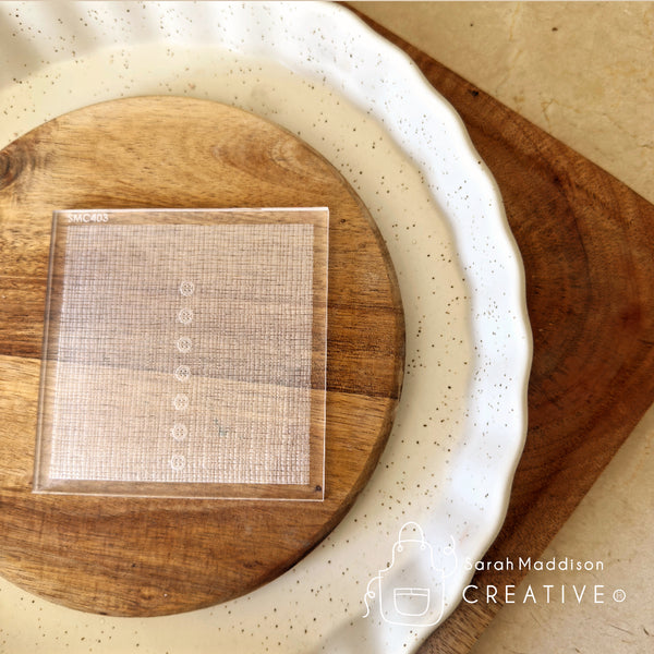 Buttoned Linen Pattern Debosser (Sarah Maddison Creative)