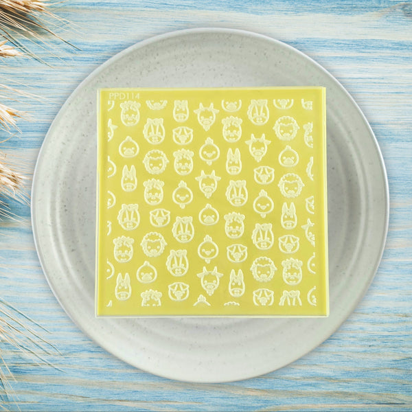 Farm Animals Pattern Plate