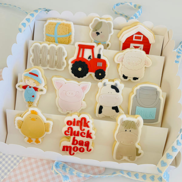 Oink Cluck Baa Moo Layer Set Digital STL File - For 3D Printed Cutters & Stamps (SweetP)
