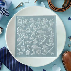 Fishing Pattern Plate