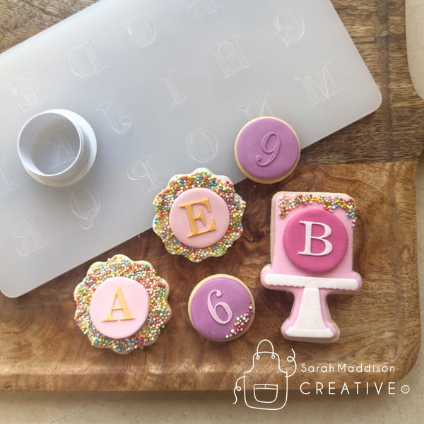 Letter and Number Debosser Plate and Cutter (Sarah Maddison Creative)