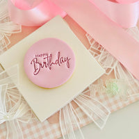 Happy Birthday Text Stamp (SweetP)
